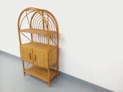 Vintage Rattan And Woven Rattan Bookcase Shelf From The 60s -Bookcases Sales a8c2a39e 5fa7 402b 95da 2671629c48d1