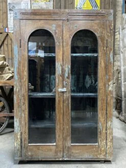 Weathered Teak Display Case -Bookcases Sales a91f1d60 9249 4260 a84e 7fc08f7ecf64