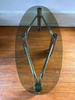 Vintage Oval Smoked Glass Tubular Coffee Table 1970 16 Vintage Oval Smoked Glass Tubular Coffee Table 1970 -Bookcases Sales a991a166 0076 4814 995a 7c86f977022f