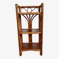 Vintage Bamboo And Rattan Bookcase -Bookcases Sales b134d8ca f62c 422a baa0 d37ddc7bae33
