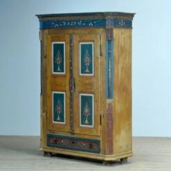 Antique German Hand Painted Cabinet, Circa 1850 -Bookcases Sales b17147b5 7e05 465f 8e14 3ec81027f806