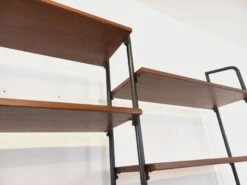 Vintage Modular Italian Double Shelf Bookcase In Teak And Metal From The 60s -Bookcases Sales b1b4e06d c1e2 42d1 8c2b 103abdb0ade3
