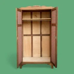 Parisian Wardrobe, Art Deco Raw Wood Wardrobe, 1930 -Bookcases Sales b2e31b57 f844 4a39 ba60 b274ac5060d3