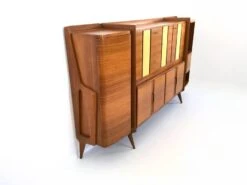 Monumental Wooden Cabinet With Parchment Panels By Gio Ponti, Italy -Bookcases Sales b3ab9a22 c5f6 44fc 9214 9721afddf068