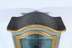Small Showcase In Painted And Gilded Wood, Louis XV Style – Early 19th Century