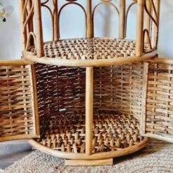 Rattan And Wicker Side Table Or Bedside Table -Bookcases Sales b9cf4dc2 edff 435e 9de5 faa501c93cc3