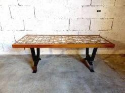 Vintage Coffee Table 70s Ceramic, Wood And Metal -Bookcases Sales ba9490ca a4c2 4828 93a2 c0c6d06aafcd