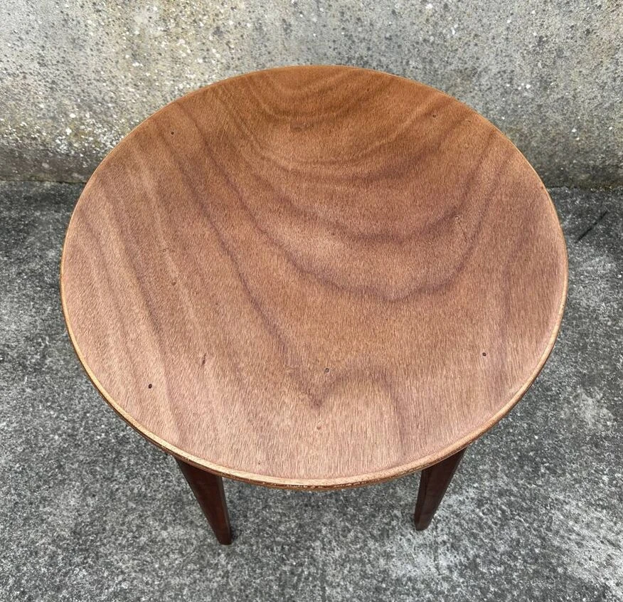 Round Pedestal Table, Wood, Vintage, 1950s 2 Round Pedestal Table, Wood, Vintage, 1950s - Image 2