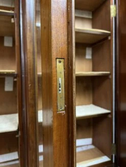 Superb Napoleon III Period Projection Bookcase In Mahogany