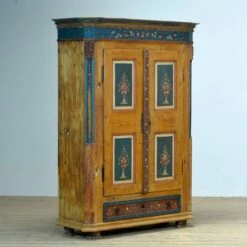 Antique German Hand Painted Cabinet, Circa 1850 -Bookcases Sales be20246c 00eb 4ee4 a36f 9acb804e7a90