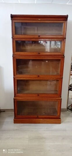 Old Library/showcase In Solid Oak 3 Parts -Bookcases Sales bf1b4bfa 6840 4c75 88e0 09e9b7cb5252