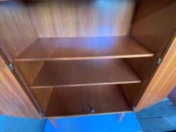 High Cabinet With 2 Doors In Teak And Vintage Veneer From The 60s -Bookcases Sales bf1d1b89 4edf 4157 9397 3f9b965f1565