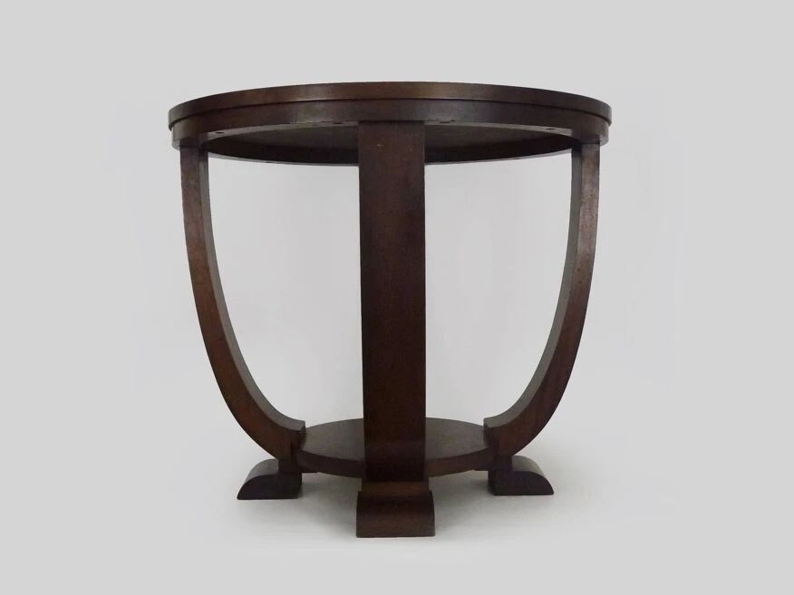 Table, Round Art Deco Side Table In Mahogany, 1930s 5 Table, Round Art Deco Side Table In Mahogany, 1930s - Image 5
