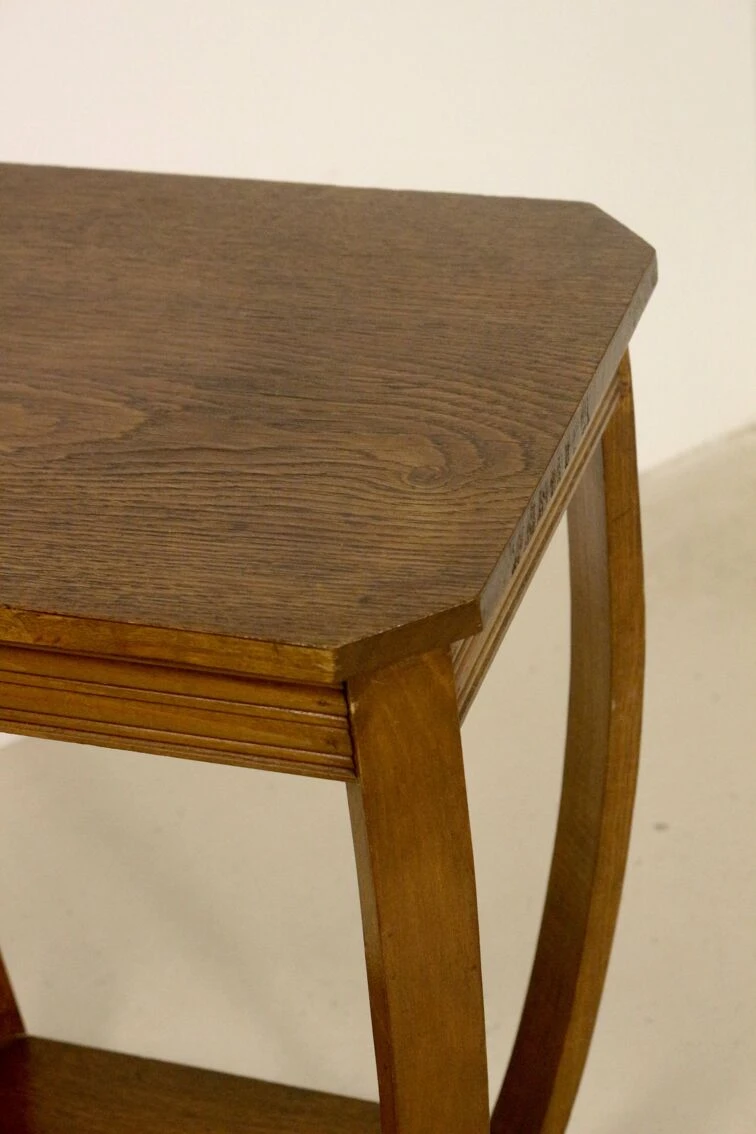 Art Deco Curved Wood Pedestal Table Ref Bagatelle. 2 Art Deco Curved Wood Pedestal Table Ref Bagatelle. - Image 2