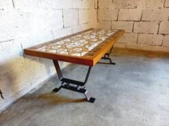 Vintage Coffee Table 70s Ceramic, Wood And Metal -Bookcases Sales c0135456 a25a 4b69 97d7 8103ed7de496