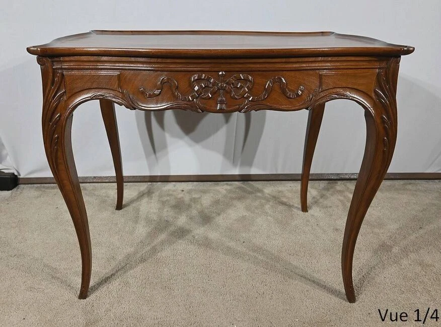 Small Cabaret Table In Mahogany, Louis XV Style, Napoleon III Period – Mid-19th Century 20 Small Cabaret Table In Mahogany, Louis XV Style, Napoleon III Period – Mid-19th Century - Image 20