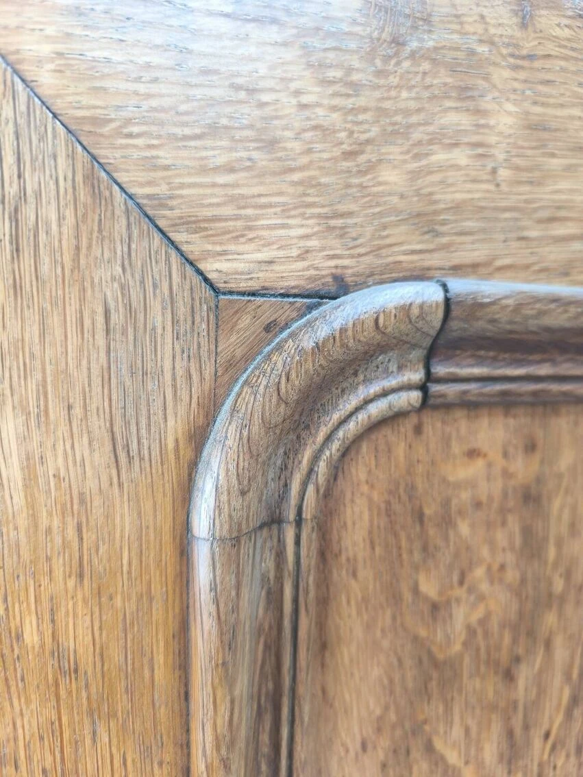 Louis Philippe Linen Cupboard In Blond Oak 4 Louis Philippe Linen Cupboard In Blond Oak - Image 4