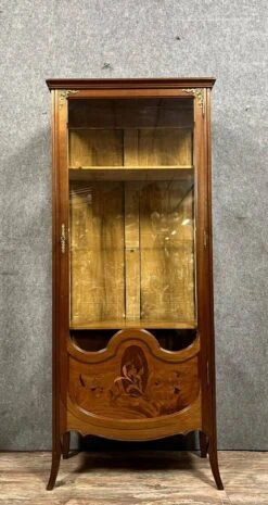 School Of Nancy After Majorelle: Showcase With Irises, Art Nouveau Period, Late 19th Century -Bookcases Sales c20d92fd bc3c 4e11 8a5d ba57c6ff2f2e