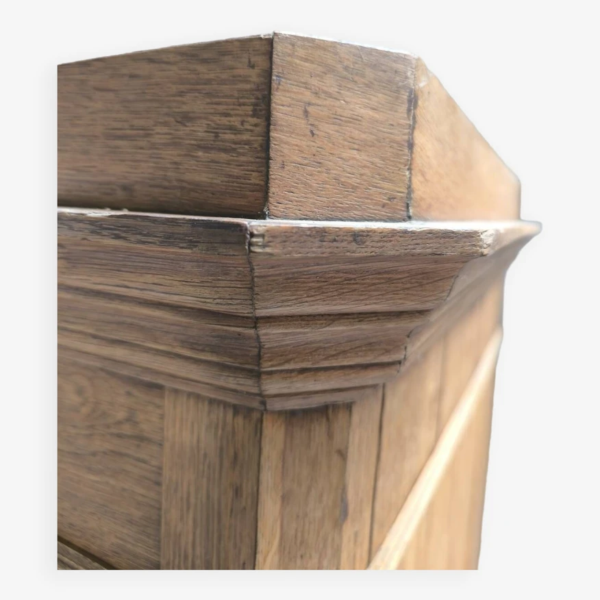 Louis Philippe Linen Cupboard In Blond Oak 15 Louis Philippe Linen Cupboard In Blond Oak - Image 15