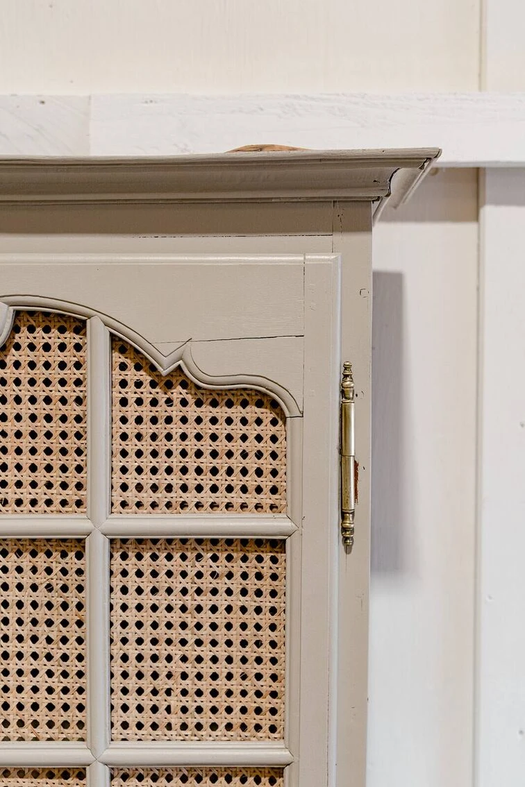 2-door Display Case Wood & Canework 16 2-door Display Case Wood & Canework - Image 16