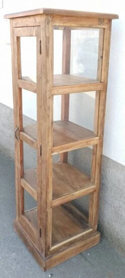 Tall Old Wooden Display Case