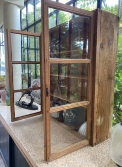 Old Rustic Wooden Display Case
