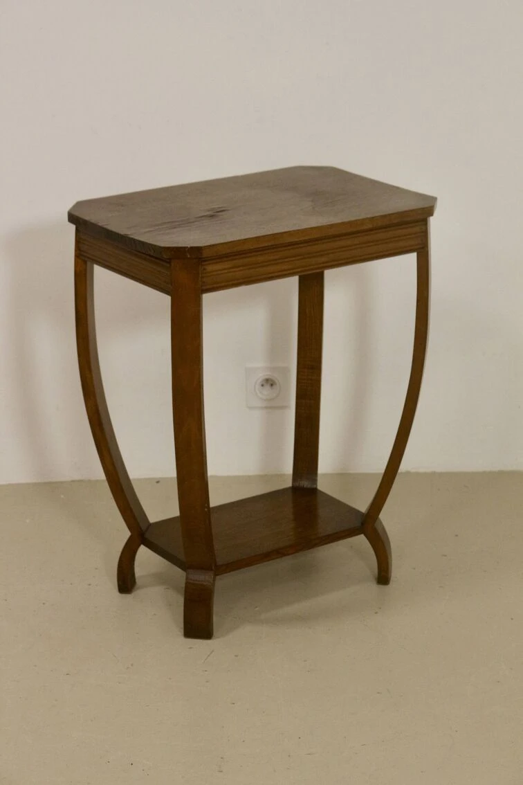 Art Deco Curved Wood Pedestal Table Ref Bagatelle. 3 Art Deco Curved Wood Pedestal Table Ref Bagatelle. - Image 3