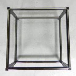 Hollywood Regency Coffee Table With 2 Faceted Glass Plates, 1970s -Bookcases Sales c9bc53a4 7318 4ca7 b32d a658507046c6