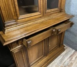 Pair Of Renaissance Style Woodwork Bookcases In Solid Walnut Circa 1850 -Bookcases Sales ca2a248b fded 4541 9efb 659ebc169250