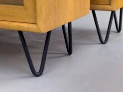 Vintage Oak Cabinet With Glass Doors From WK Möbel, 1970s -Bookcases Sales cbcd5447 4cbe 49c0 9c73 f5acfa1f5a45