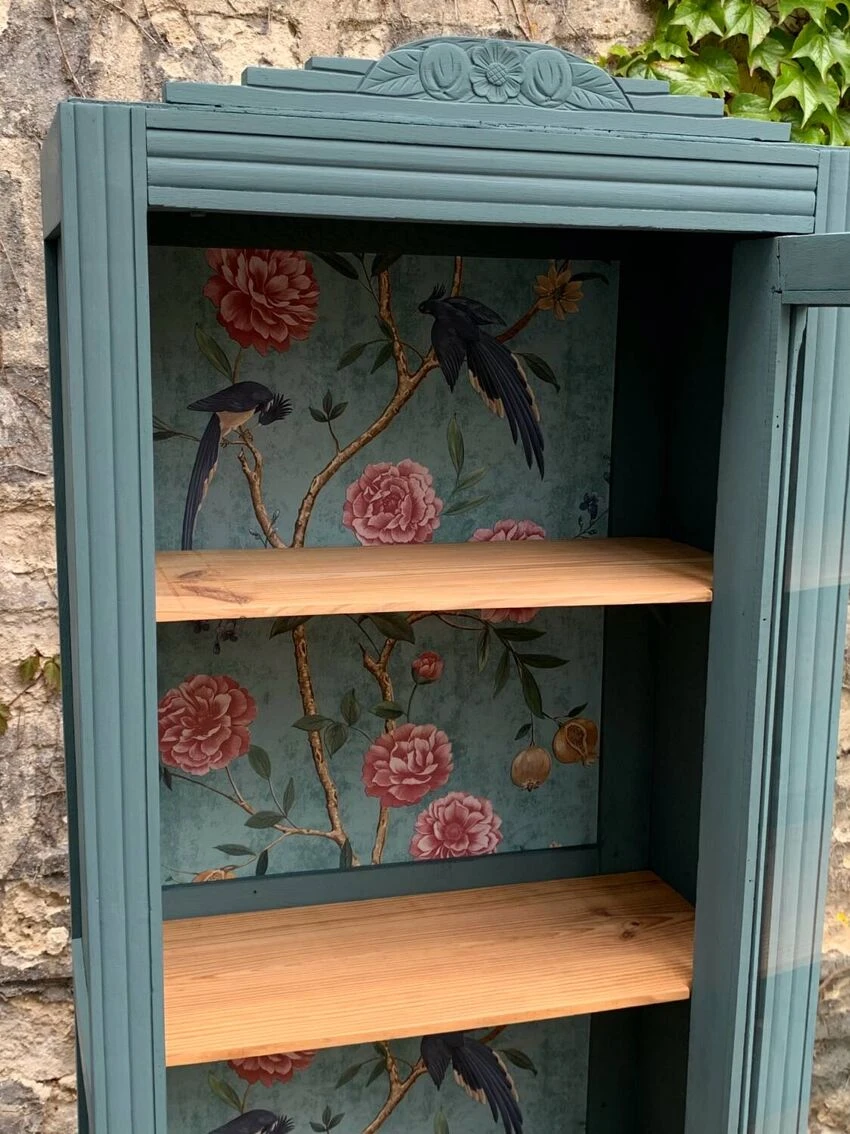 Parisian Art Deco Glass Cabinet 1930 5 Parisian Art Deco Glass Cabinet 1930 - Image 5