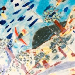 Pedestal Table With Children's Ceramics