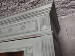 Old Bookcase 2 Doors Patinated Chalk Paint Blue -Bookcases Sales cffa1588 b6fc 45b8 8f86 def903d0179b