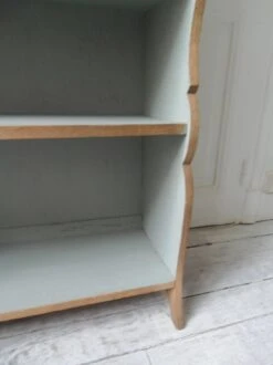 Small Vintage Bookcase, 5 Fixed Shelves, Interior Sublimated In Verdigris. -Bookcases Sales d128912c e4dc 4e23 b6f9 fb73fd0ed04e