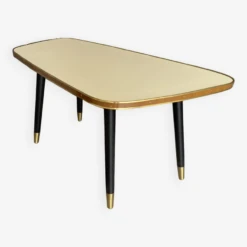 Low Yellow Formica Side Table 1960s