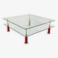Postmodern Glass Coffee Table With Floating Pane, 1980s 12 Postmodern Glass Coffee Table With Floating Pane, 1980s -Bookcases Sales d21befb8 9b09 4a9c 969d ae9a5831983a