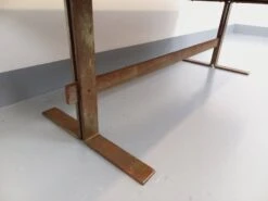 Vintage Roche-Bobois Style Coffee Table In Steel And Ceramic From The 70s -Bookcases Sales d33e0c58 bbb6 4bff b72f 074cc8c9c24a