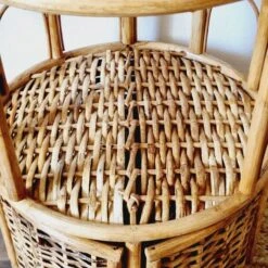 Rattan And Wicker Side Table Or Bedside Table -Bookcases Sales d3405b57 ea56 4f3f aad2 b60ad6e45582