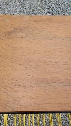 Vintage Side Table In Golden Blond Oak, Black Metal Base And Red And Yellow Scoubidous 26 Vintage Side Table In Golden Blond Oak, Black Metal Base And Red And Yellow Scoubidous -Bookcases Sales d61bf9e6 a76e 4c87 9d8b 63fae502744d