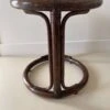Rattan And Smoked Glass Side Table