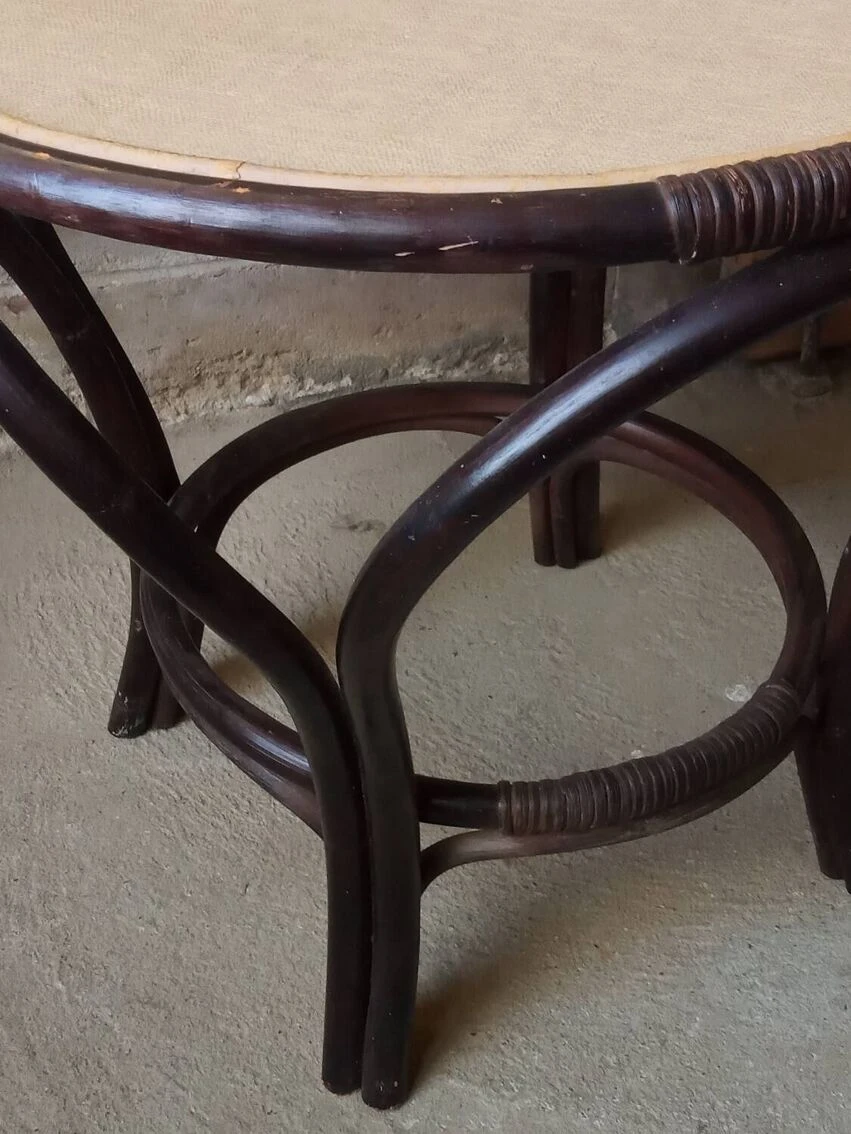 Rattan Coffee Table, 1950s 2 Rattan Coffee Table, 1950s - Image 2