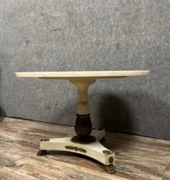 Empire Style Coffee Table In Marble, Lacquered Wood And Gilded Bronze Circa 1920 -Bookcases Sales d84592ef 67bd 4201 96c4 c6e4504b3871