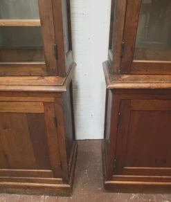 Pair Of Two 19th Century Solid Fir Display Cabinets -Bookcases Sales da68542c 691d 40f1 a523 997b78e78a0e