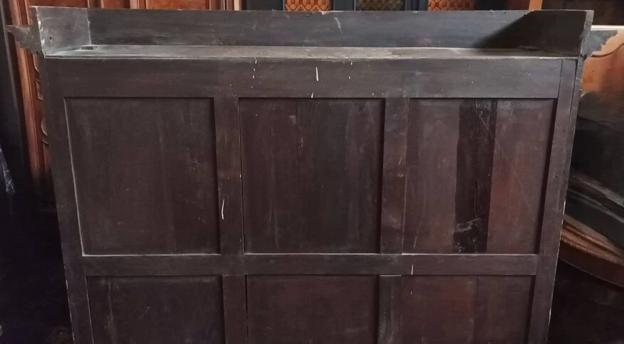 Large Louis XIII Bookcase In Solid Oak 18 Large Louis XIII Bookcase In Solid Oak - Image 18