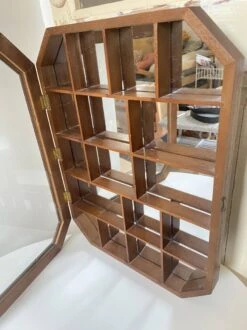 Vintage Wooden Wall Display Case For Miniatures -Bookcases Sales dc5fb1d6 bd4c 4674 8a25 3f156d84f3fb