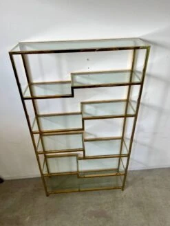 Old Shelf In Golden Metal Brass Geometric Library Design 80s Vintage 34 Old Shelf In Golden Metal Brass Geometric Library Design 80s Vintage -Bookcases Sales dcc9486d 084d 4f6d 8315 7bc164b5ba86