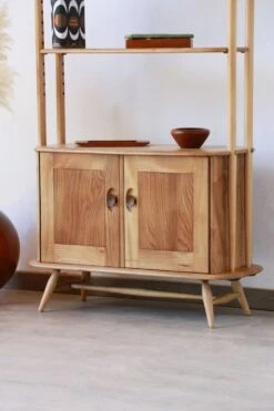 Bookcase / Room Divider - Windsor / Giraffe Model - Ercol -Bookcases Sales df15764a 4df2 4e0b af75 c2977ebf36dd