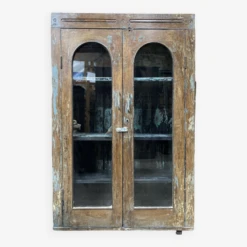 Weathered Teak Display Case -Bookcases Sales e2303378 cf9a 4270 8839 b266cc2e34d1