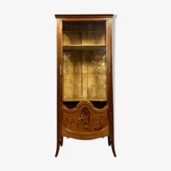 School Of Nancy After Majorelle: Showcase With Irises, Art Nouveau Period, Late 19th Century