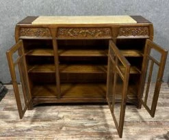 Art Nouveau Period Display Case In Carved Oak Circa 1900 8 Art Nouveau Period Display Case In Carved Oak Circa 1900 -Bookcases Sales e3c24c99 ee33 438c aeeb 0cc4d23b65f6